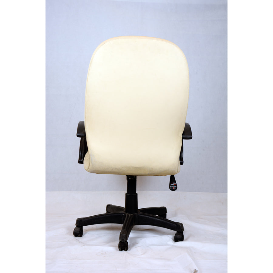 كرسي مكتب متحرك - أبيض - OC308