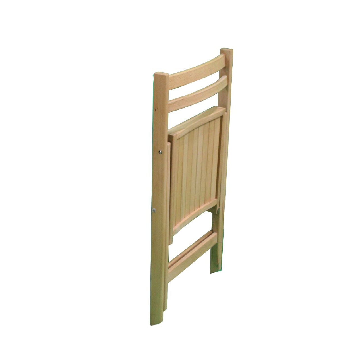 كرسي قابل للطي خشب زان طبيعي - MNR3