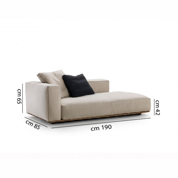 Chaise longue 85 x 190 cm - multi color - WS101