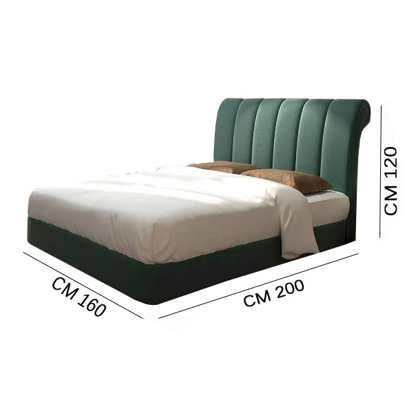 سرير خشب زان طبيعي - مقاسات متعددة - ألوان متعددة -WS128