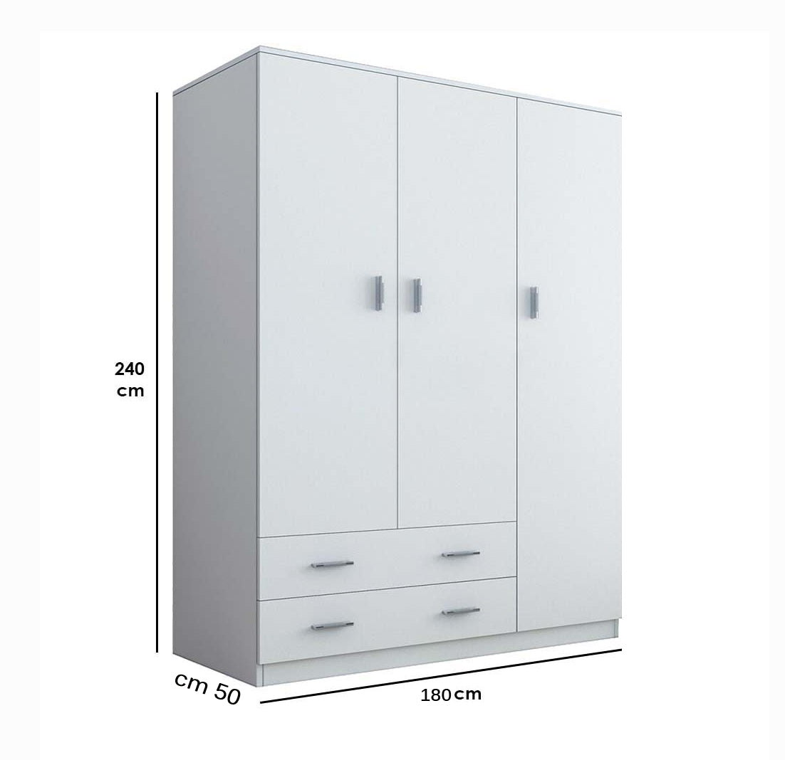 دولاب 3 درفة 240X180 - WS9-Chic Homz