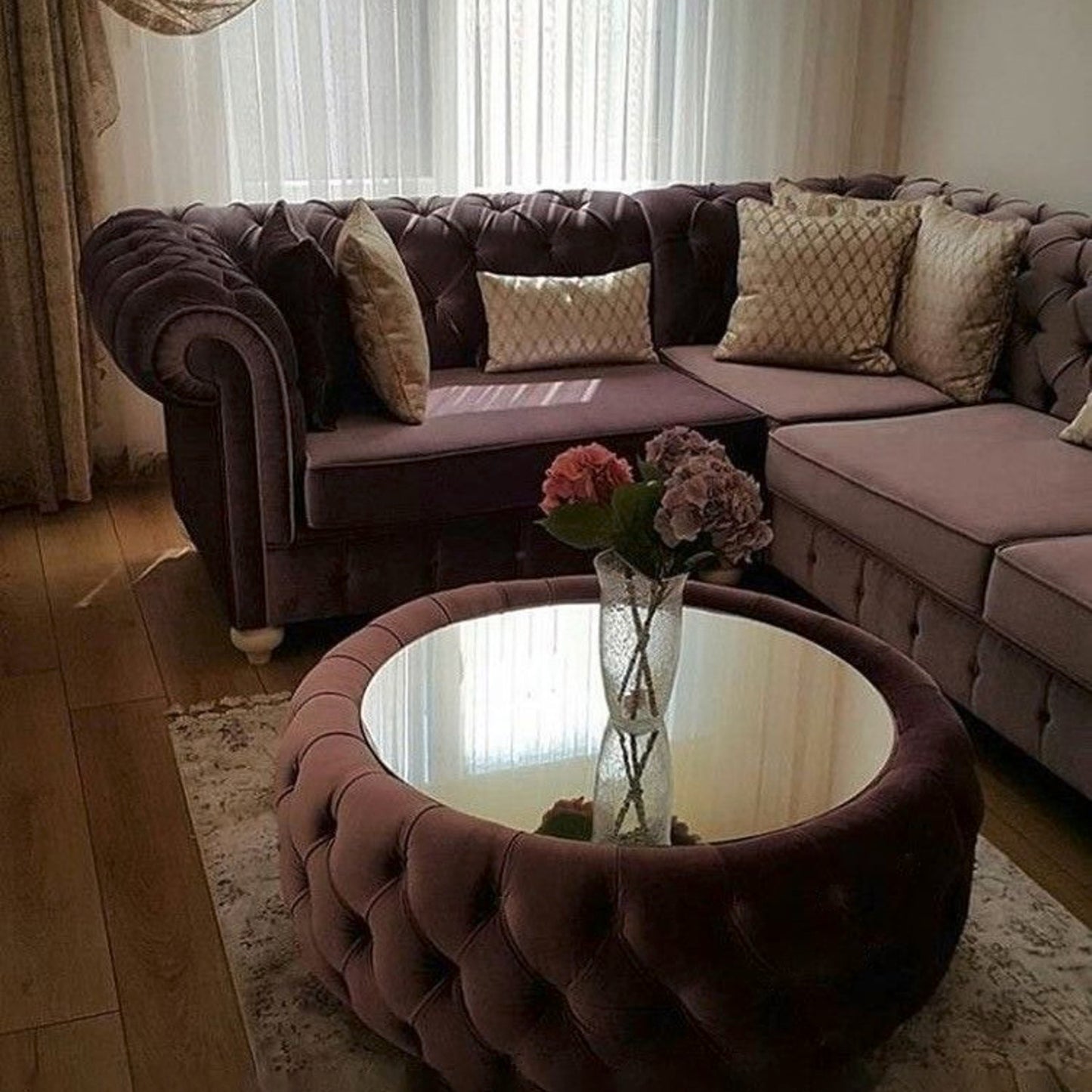 ترابيزة قهوة كابتونيه 85سم - AC127