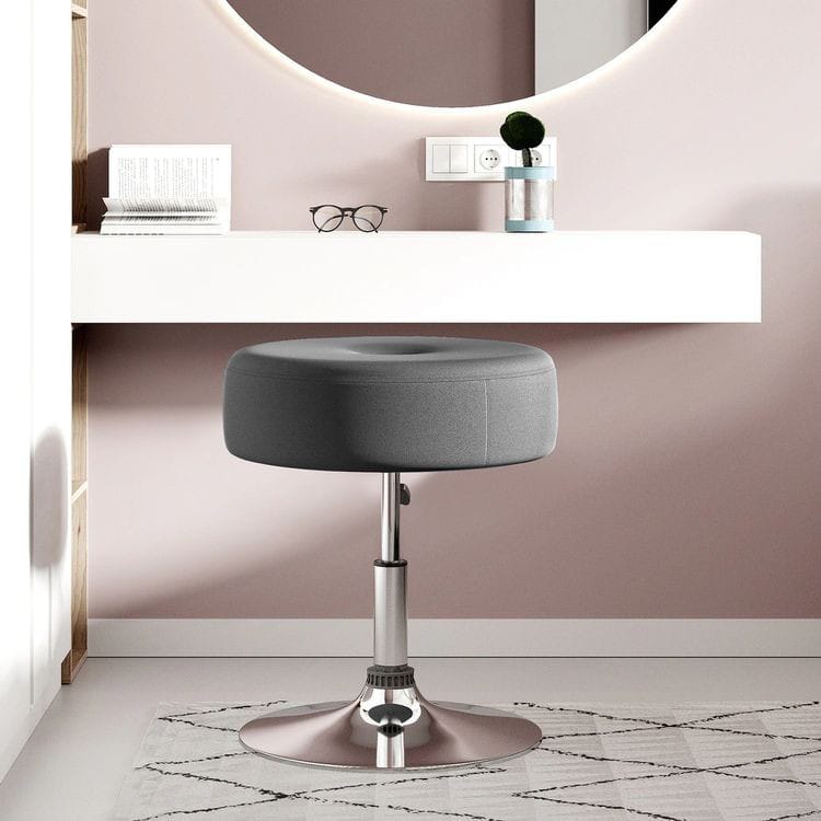 Hydraulic Dresser Chair - Gray - AC152