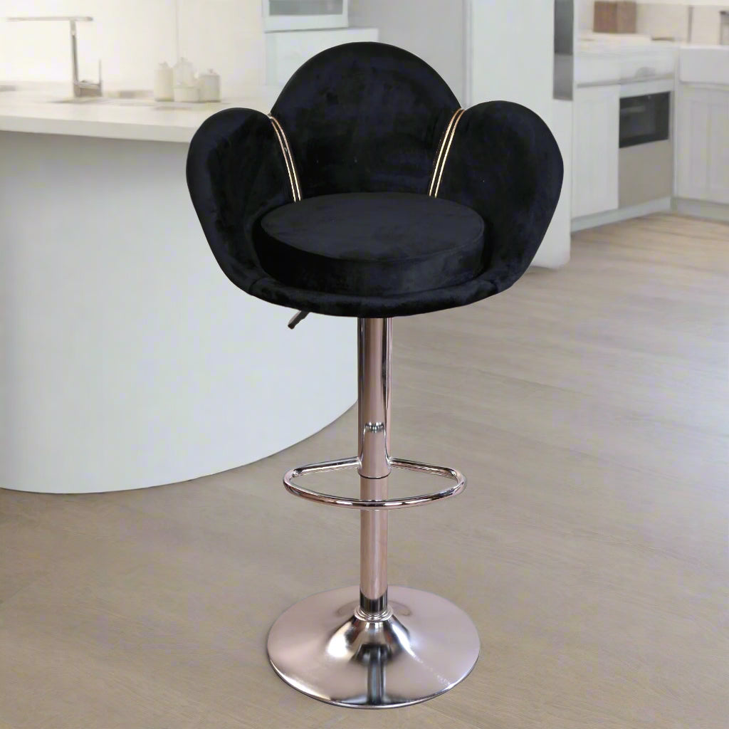 Hydraulic Bar Stool Black AC306 – Chic Homz - Main Image