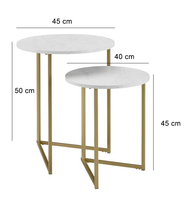 طقم ترابيزات - قطعتين- BHY29