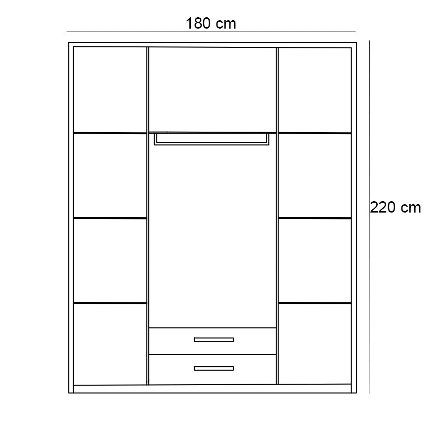 دولاب 220×180سم - WOD48