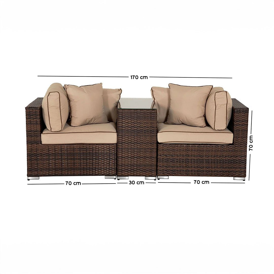 Outdoor Furniture Set - 3 Pieces - ORN57