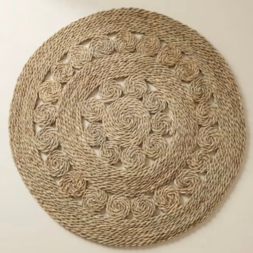 Handmade Palm Fiber Mat 70cm - BIRD118