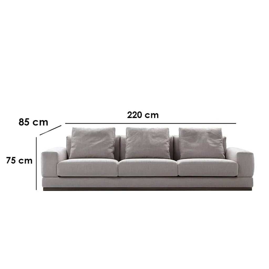 Beech wood sofa 220 x 85 cm - BF05