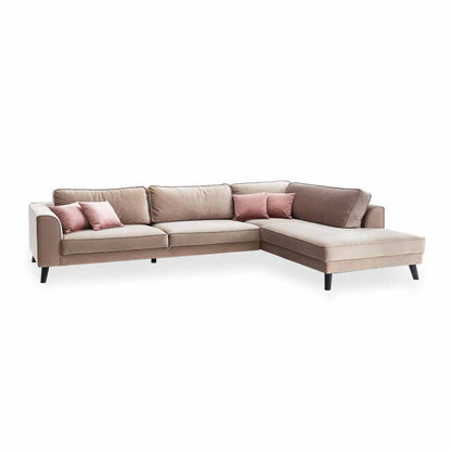 Beech wood corner sofa 280 x 200 cm - FAK172