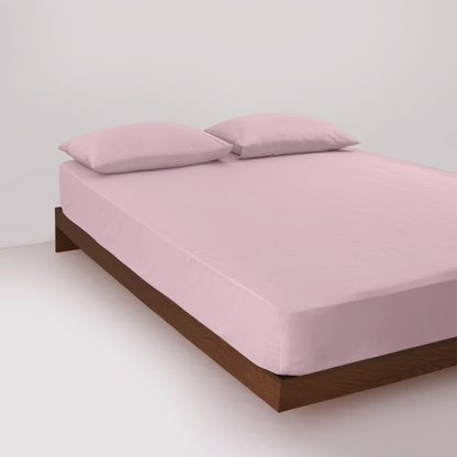 طقم ملاءة سرير قطن و2 غطاء وسادة - مقاسات متعددة - BD378