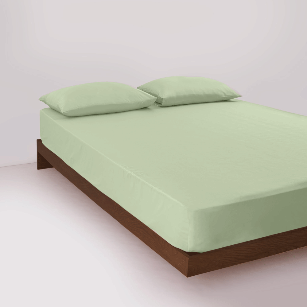 طقم ملاءة سرير قطن و2 غطاء وسادة - مقاسات متعددة - BD366