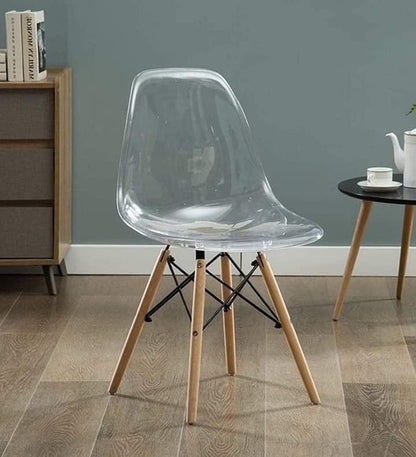 Acrylic chair 37 x 46 cm - transparent - STOK34