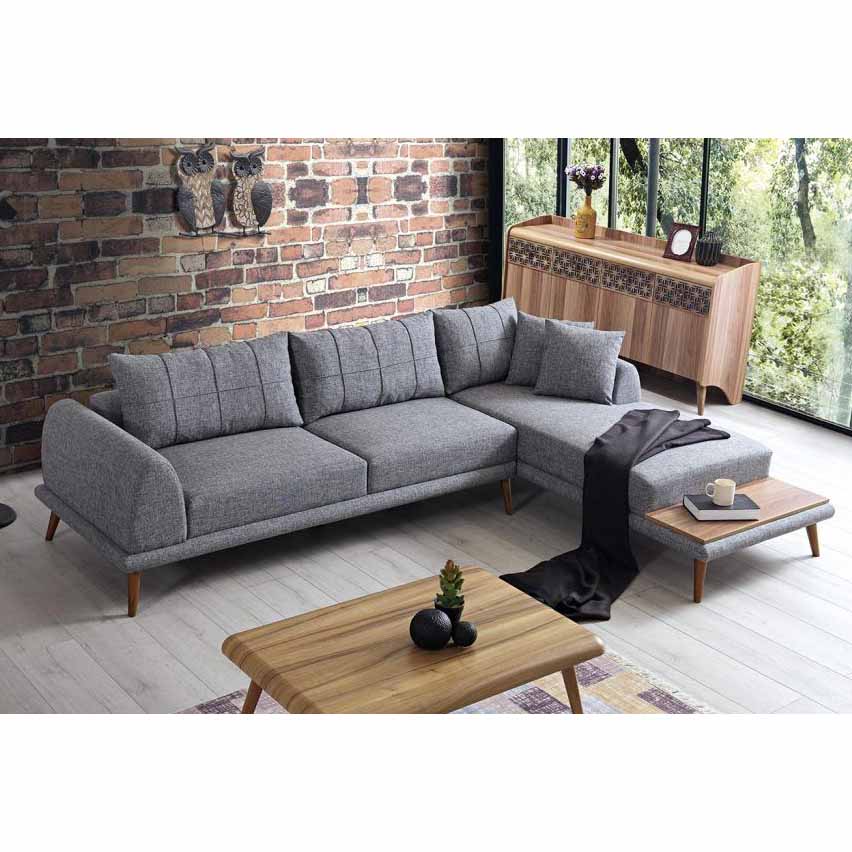 Beech wood corner sofa 275 x 200 cm - FAK237