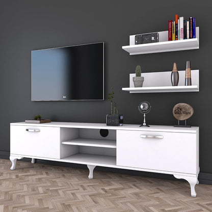 TV table with 2 shelves, 30 x 180 cm - CITY10