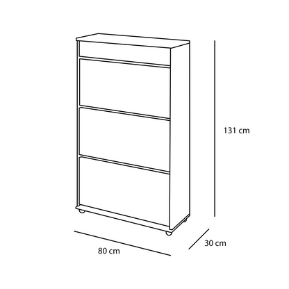 Shoe rack 131x80cm - MIRA29