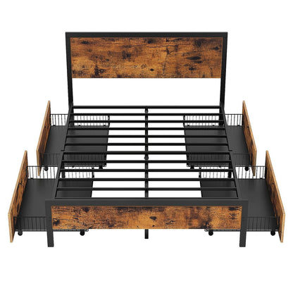 Steel bed 160 x 200 cm - MADE431