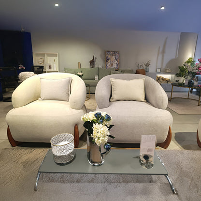 Beech wood sofa set - 4 pieces - RUK5