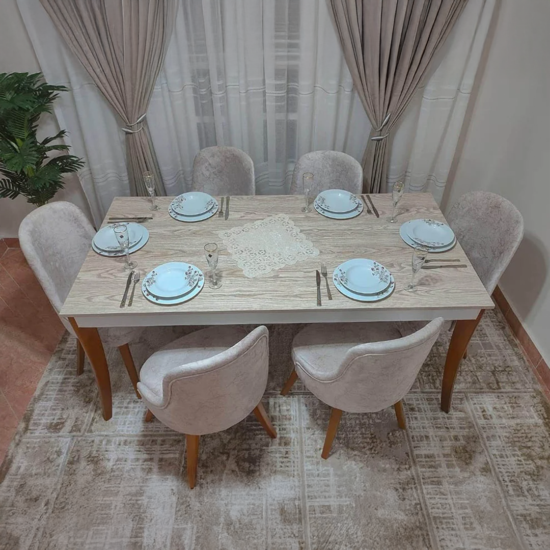 ترابيزة سفرة مع 6كراسي - MES171