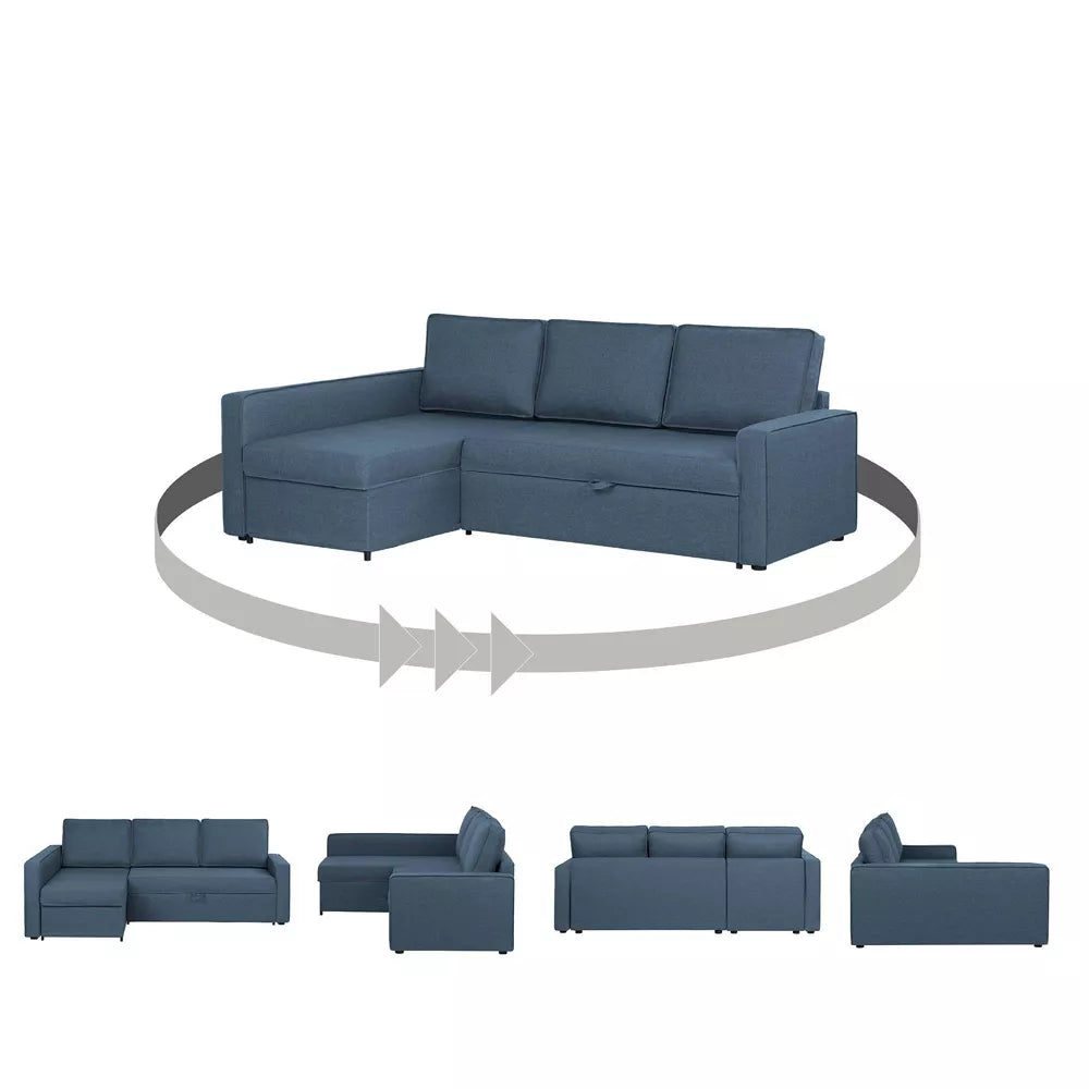 Beech wood corner sofa 220 x 160 cm - DECO344