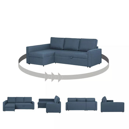 Beech wood corner sofa 220 x 160 cm - DECO344