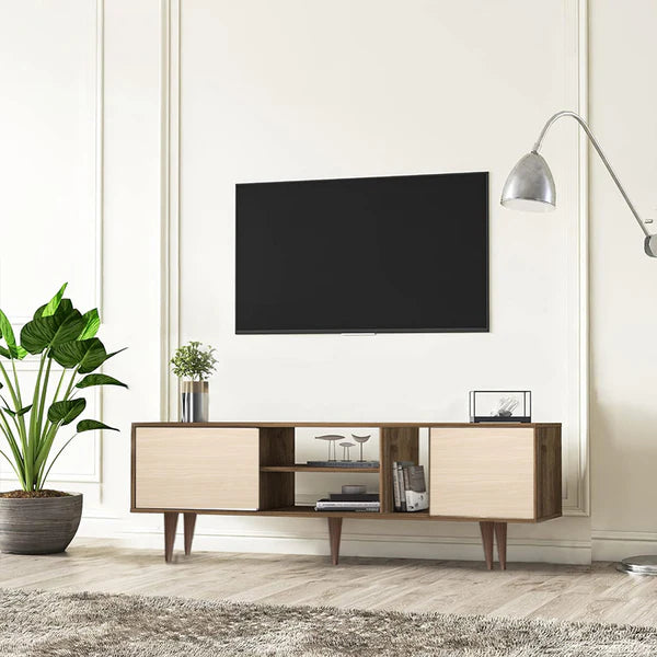 Special offer: TV table and coffee table with shoe rack + free pouf - WM147