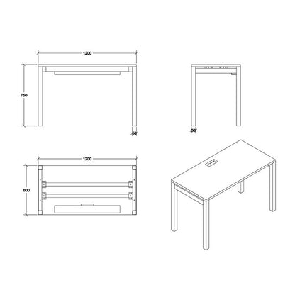 Desk 60 x 120 cm - STCO101