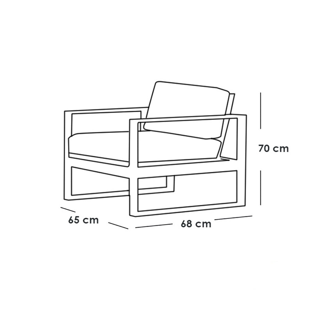 Outdoor set - 4 pieces - FOD48