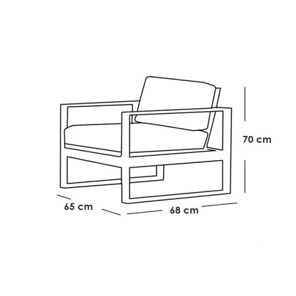 Outdoor set - 4 pieces - FOD48