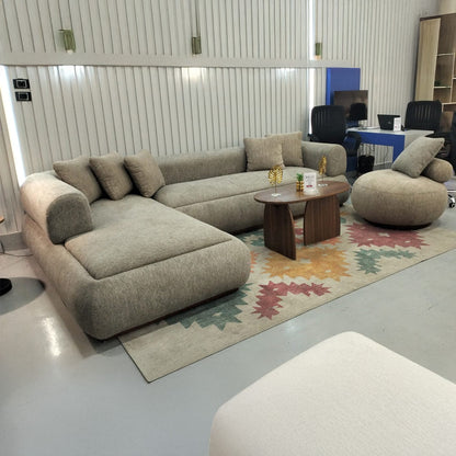 Beech wood Corner sofa with chair, 300x200cm - DND1