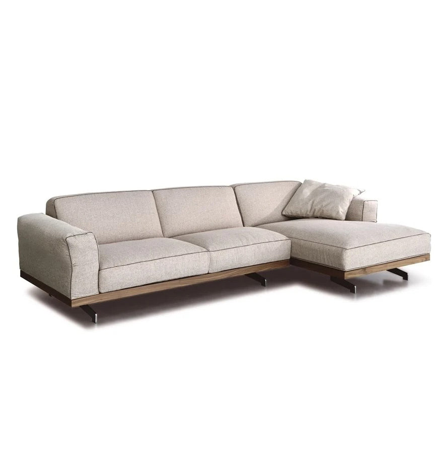 Beech wood corner sofa 160 x 220 cm - FACT347