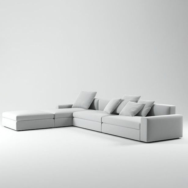 Beech wood corner sofa 300 x 220 cm - DECO229