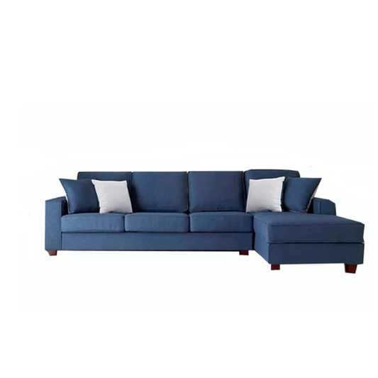 Beech wood corner sofa 300 x 180 cm - BF19