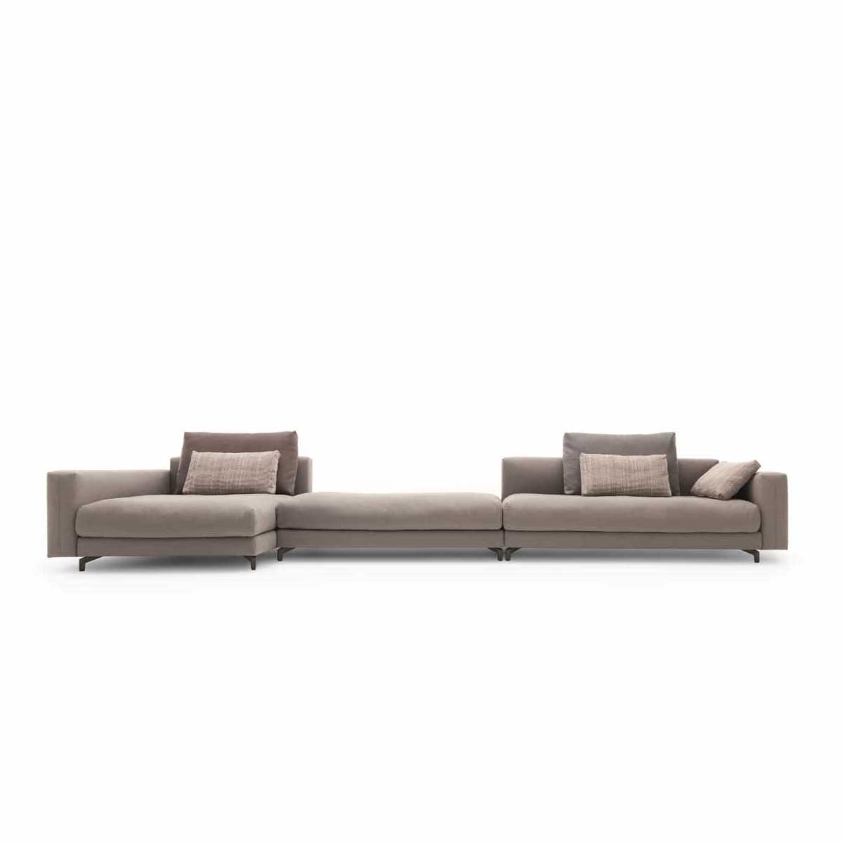 Beech wood corner sofa 350 x 150 cm - DECO274