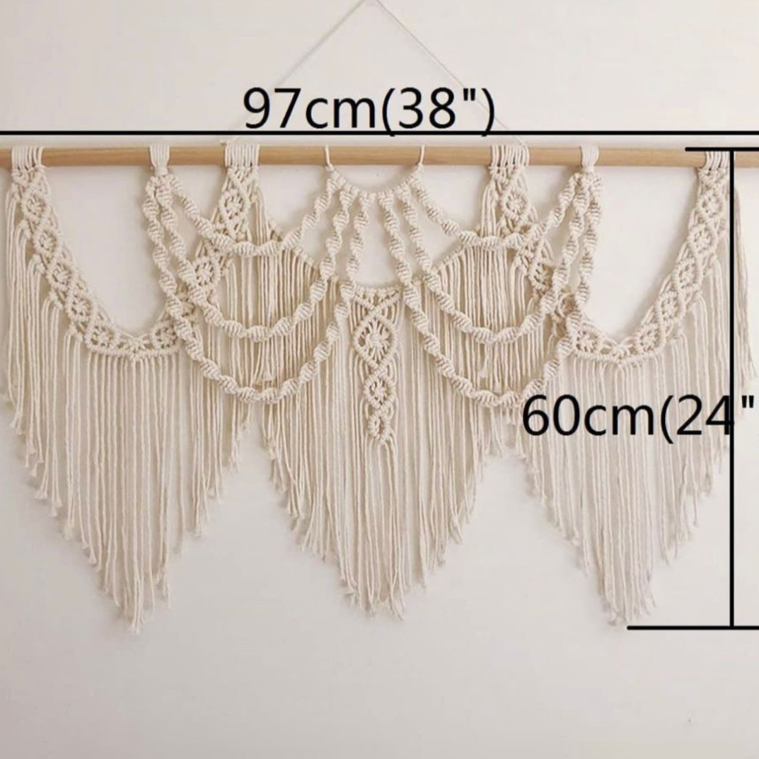 Macrame wall decor 100x60cm - BIRD5