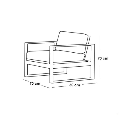 Outdoor set - 4 pieces - FOD47