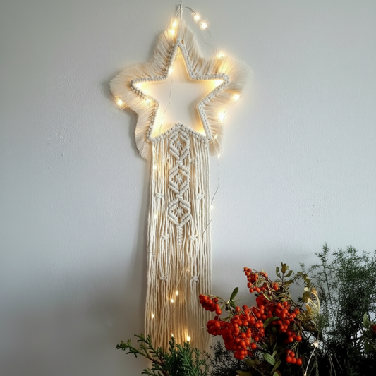 ديكور حائط مكرمية