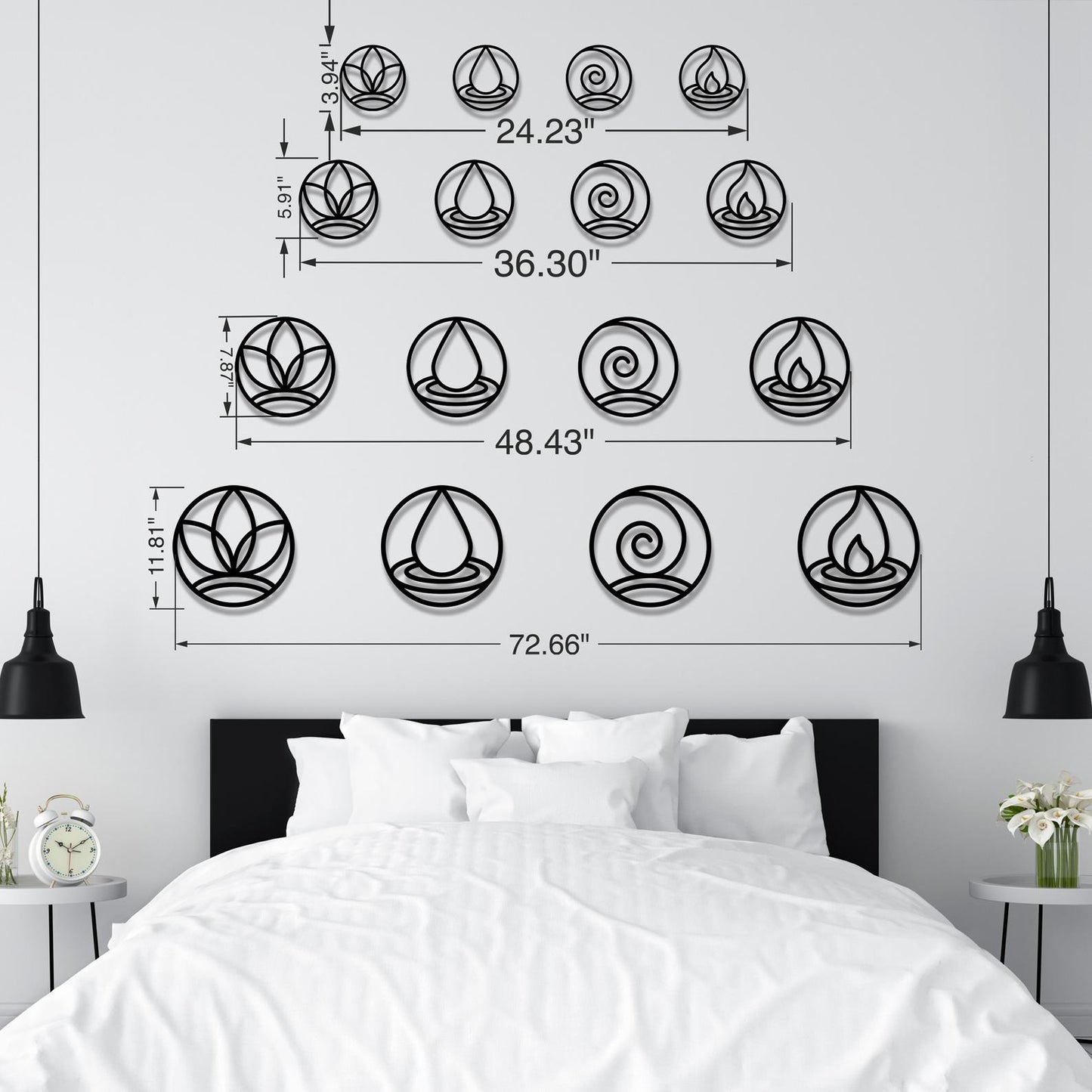 ديكور حائط - مقاسات متعددة - RNE74