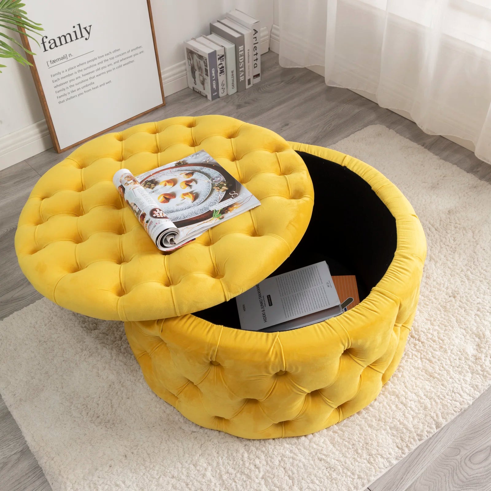 Pouf with storage 50 x 80 cm - SBF174 – Chic Homz