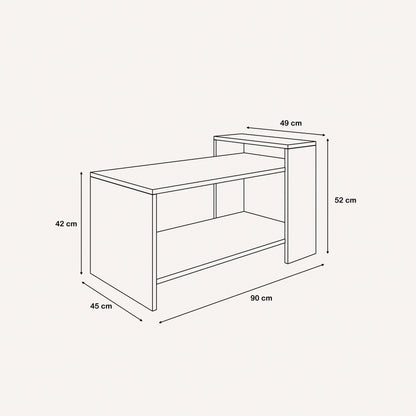 Coffee table 45 x 90 cm - ZAF93