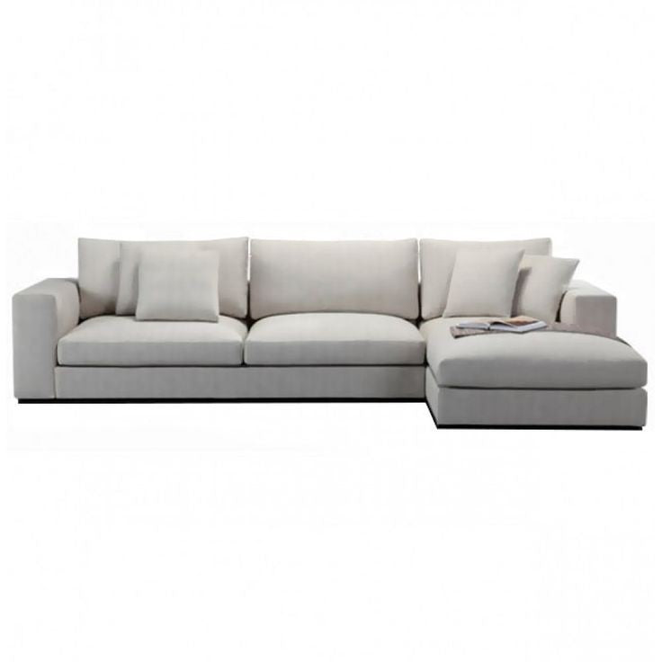 Beech wood corner sofa 240 x 165 cm - DECO257