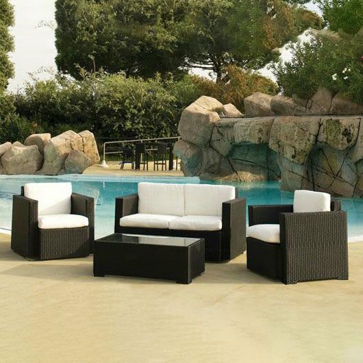 Outdoor set - one sofa, two chairs and a table - SHP128