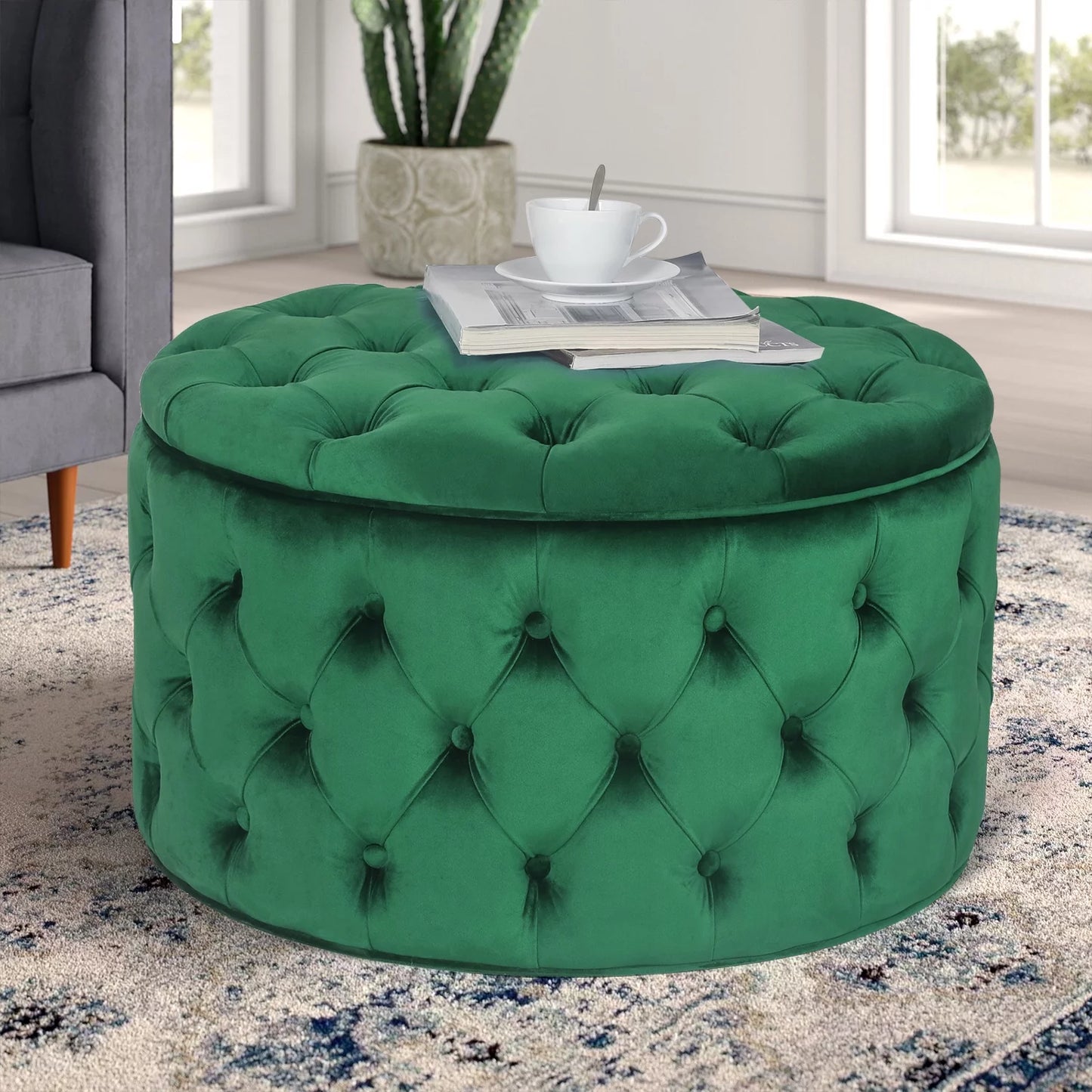 Pouf with storage 50 x 80 cm - SBF175