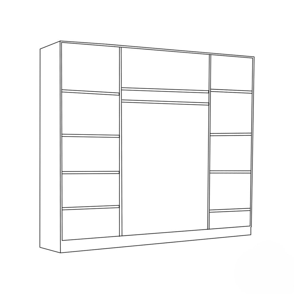 Wardrobe 210x160cm - TIK15