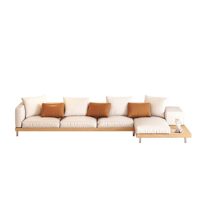 Beech wood corner sofa 290 x 160 cm-OUR62