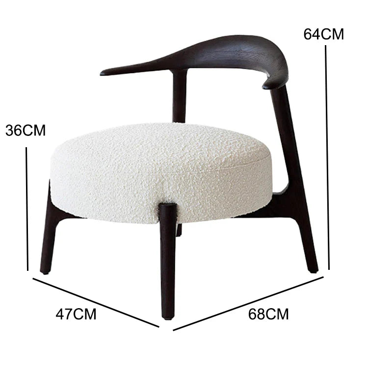 كرسي خشب زان 68×64سم - HMS91