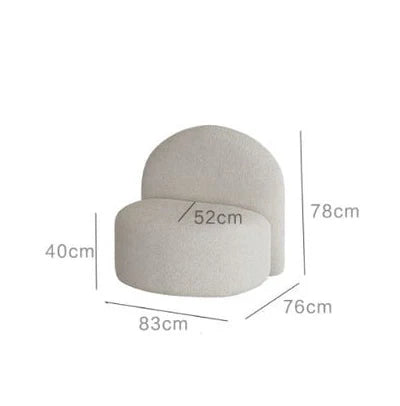 كرسي خشب زان 83×76سم - HMS82