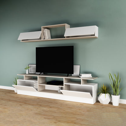TV table with wall shelve - LOG229