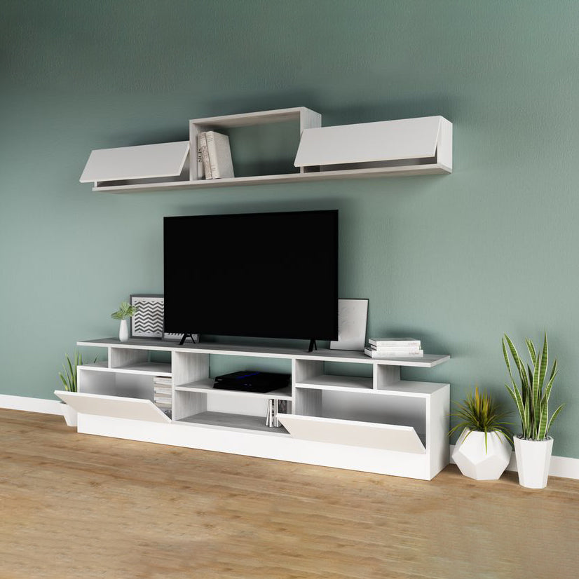 TV table with wall shelve - LOG231
