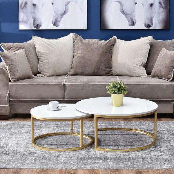 طقم ترابيزات قهوة قطعتين